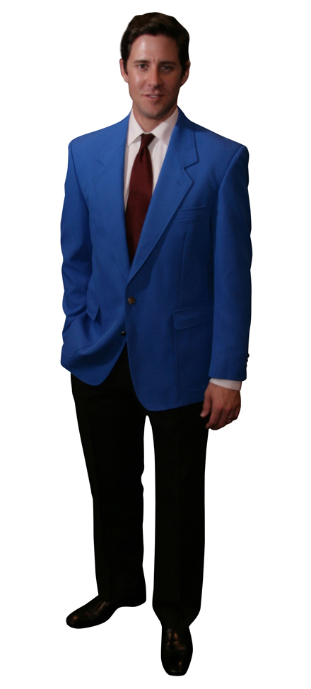 men's royal blue blazer